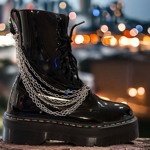 Boot chain, multiple boot chain, one boot chain, silver and black boot chain. - Picture 3 of 10